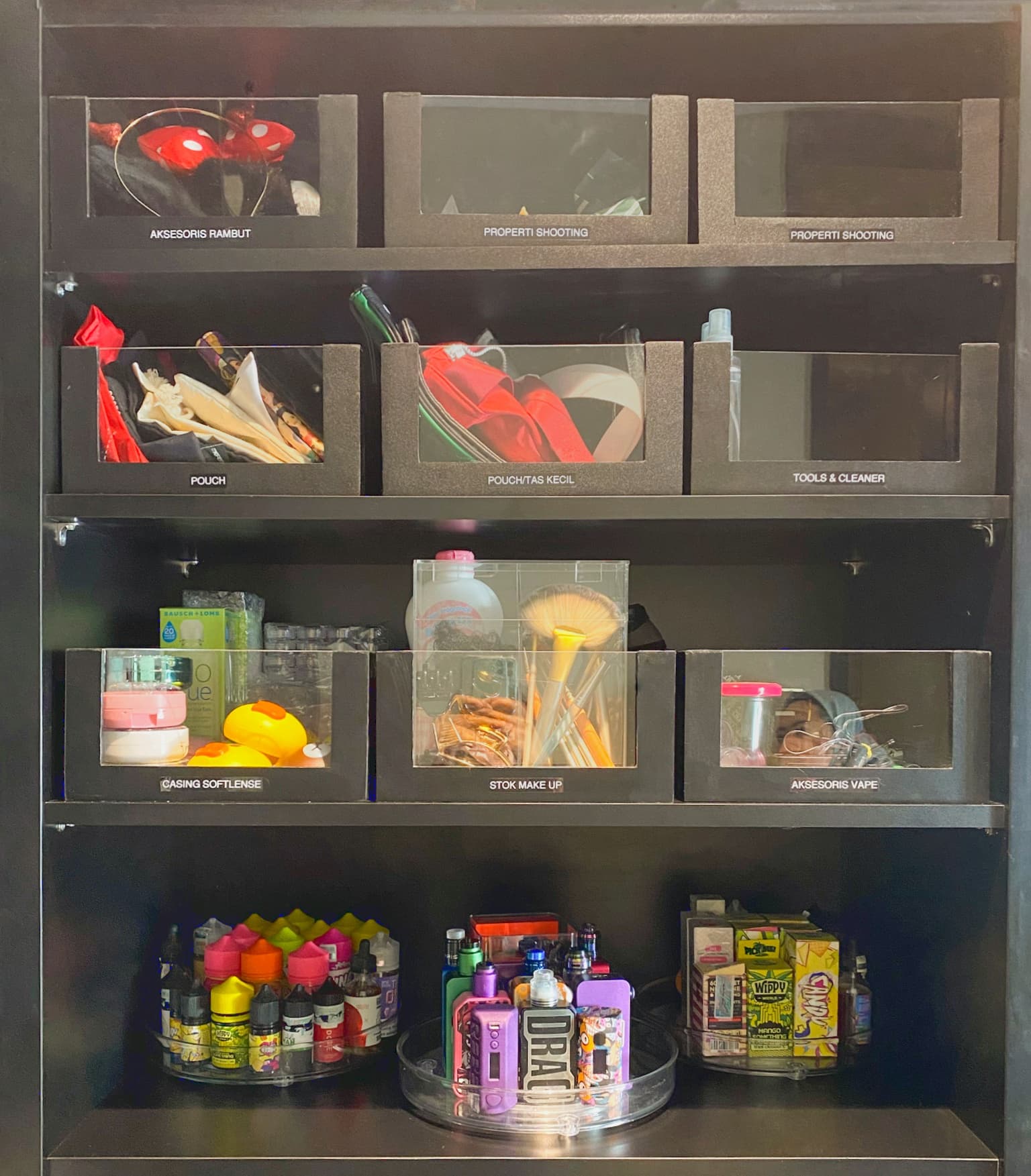 Mycro custom storage kayu 12